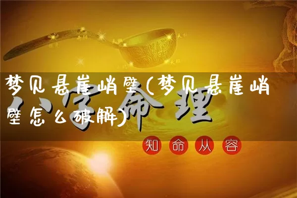 梦见悬崖峭壁(梦见悬崖峭壁怎么破解)_https://www.nbtfsb.com_道源国学_第1张