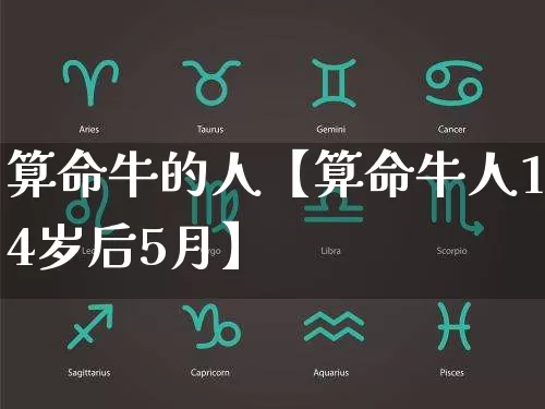 算命牛的人【算命牛人14岁后5月】_https://www.nbtfsb.com_易经起名_第1张