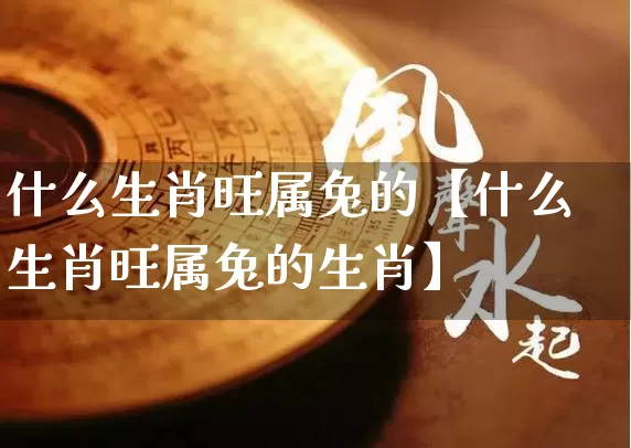 什么生肖旺属兔的【什么生肖旺属兔的生肖】_https://www.nbtfsb.com_八字算命_第1张