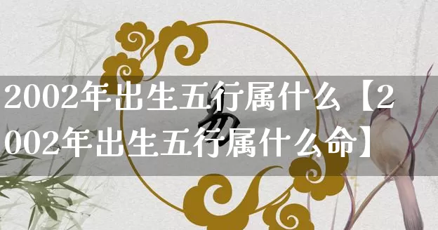 2002年出生五行属什么【2002年出生五行属什么命】_https://www.nbtfsb.com_道源国学_第1张