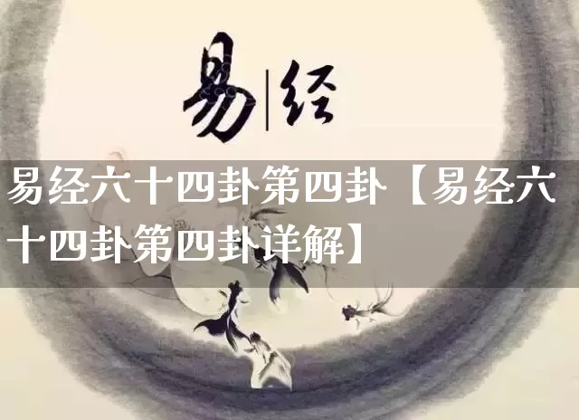 易经六十四卦第四卦【易经六十四卦第四卦详解】_https://www.nbtfsb.com_道源国学_第1张