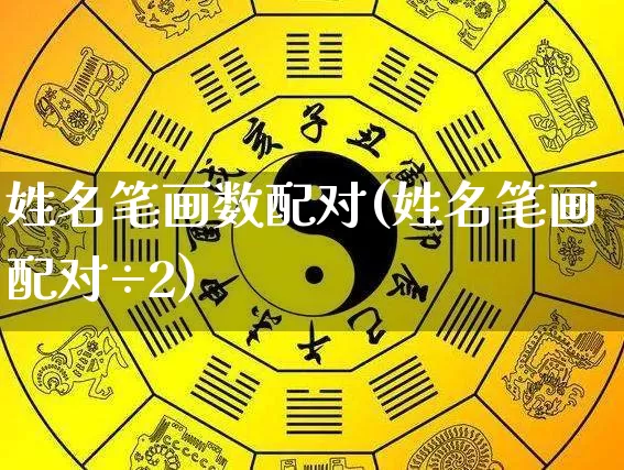 姓名笔画数配对(姓名笔画配对÷2)_https://www.nbtfsb.com_道源国学_第1张