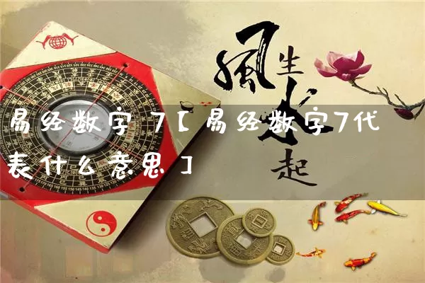 易经数字 7【易经数字7代表什么意思】_https://www.nbtfsb.com_八字算命_第1张