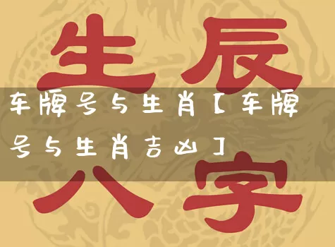 车牌号与生肖【车牌号与生肖吉凶】_https://www.nbtfsb.com_道源国学_第1张