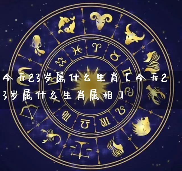 今天23岁属什么生肖【今天23岁属什么生肖属相】_https://www.nbtfsb.com_五行风水_第1张