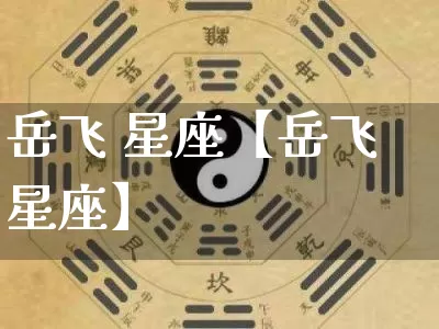 岳飞 星座【岳飞星座】_https://www.nbtfsb.com_易经起名_第1张