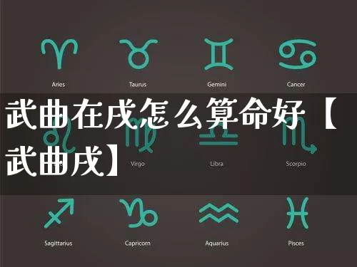 武曲在戌怎么算命好【武曲戌】_https://www.nbtfsb.com_八字算命_第1张