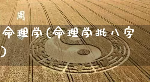 命理学(命理学批八字)_https://www.nbtfsb.com_易经起名_第1张