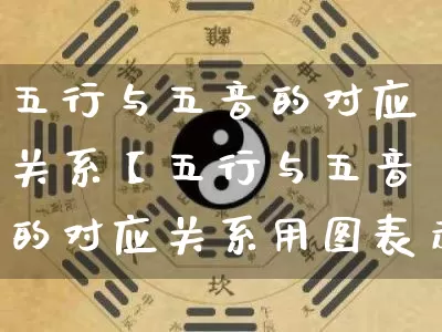 五行与五音的对应关系【五行与五音的对应关系用图表示】_https://www.nbtfsb.com_五行风水_第1张