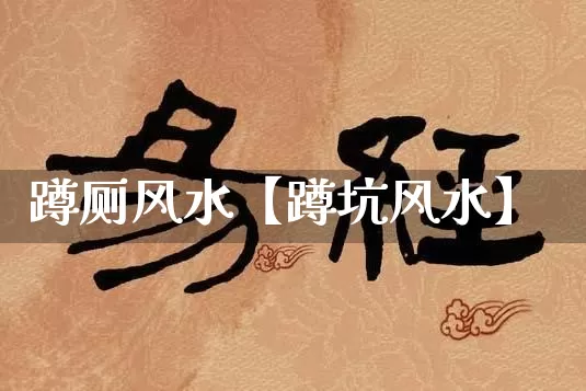 蹲厕风水【蹲坑风水】_https://www.nbtfsb.com_五行风水_第1张