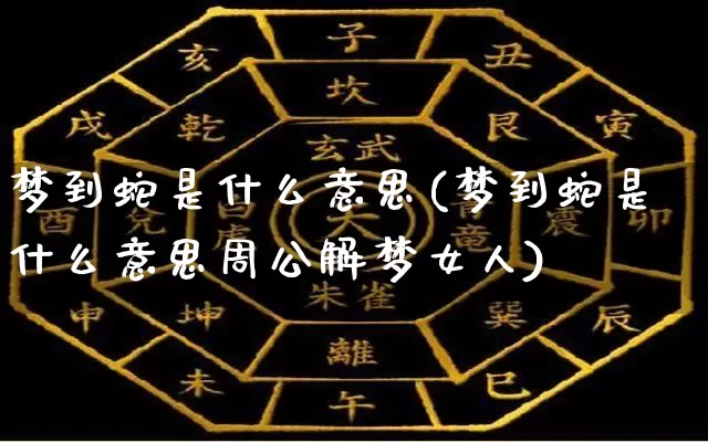 梦到蛇是什么意思(梦到蛇是什么意思周公解梦女人)_https://www.nbtfsb.com_周公解梦_第1张