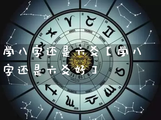 学八字还是六爻【学八字还是六爻好】_https://www.nbtfsb.com_易经起名_第1张