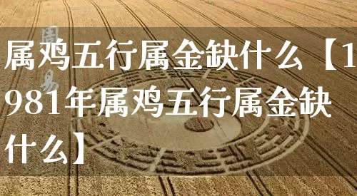 属鸡五行属金缺什么【1981年属鸡五行属金缺什么】_https://www.nbtfsb.com_国学动态_第1张