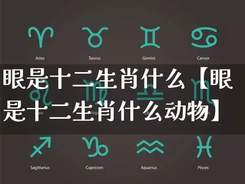 眼是十二生肖什么【眼是十二生肖什么动物】_https://www.nbtfsb.com_八字算命_第1张