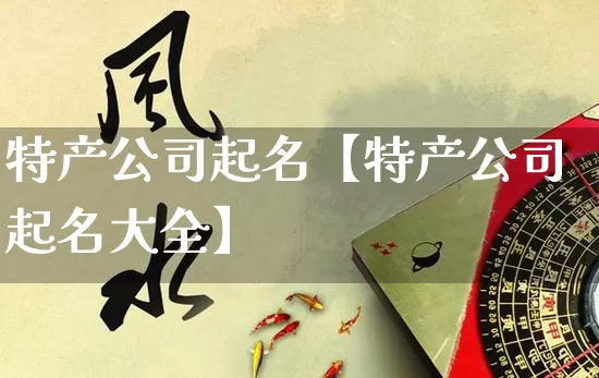特产公司起名【特产公司起名大全】_https://www.nbtfsb.com_生肖星座_第1张