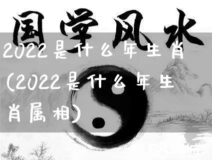 2022是什么年生肖(2022是什么年生肖属相)_https://www.nbtfsb.com_道源国学_第1张
