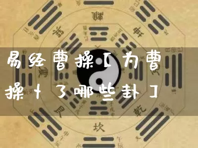 易经曹操【为曹操卜了哪些卦】_https://www.nbtfsb.com_道源国学_第1张