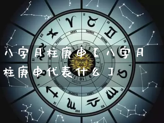 八字月柱庚申【八字月柱庚申代表什么】_https://www.nbtfsb.com_易经起名_第1张