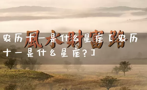 农历十一是什么星座【农历十一是什么星座?】_https://www.nbtfsb.com_国学动态_第1张