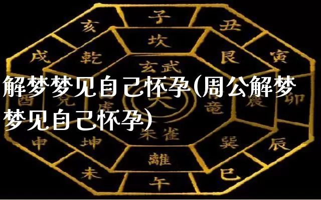 解梦梦见自己怀孕(周公解梦梦见自己怀孕)_https://www.nbtfsb.com_易经起名_第1张