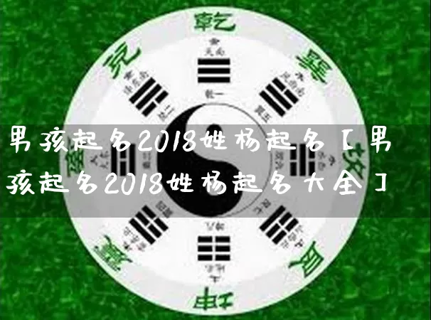 男孩起名2018姓杨起名【男孩起名2018姓杨起名大全】_https://www.nbtfsb.com_易经起名_第1张