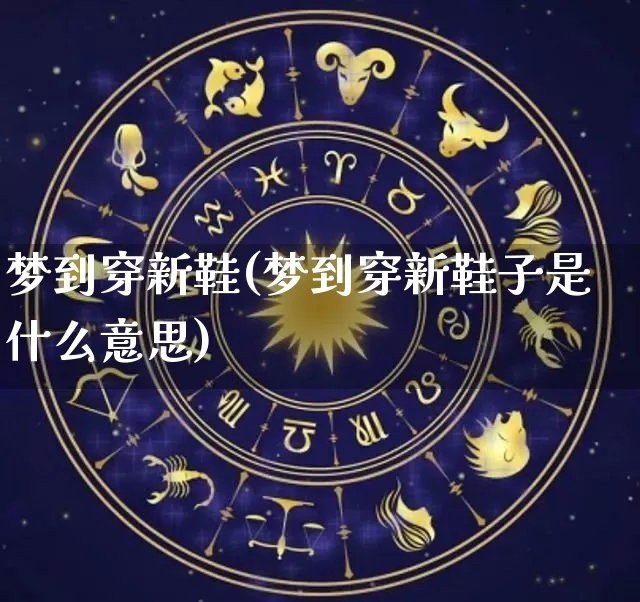 梦到穿新鞋(梦到穿新鞋子是什么意思)_https://www.nbtfsb.com_道源国学_第1张