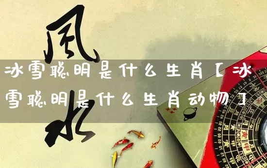 冰雪聪明是什么生肖【冰雪聪明是什么生肖动物】_https://www.nbtfsb.com_周公解梦_第1张
