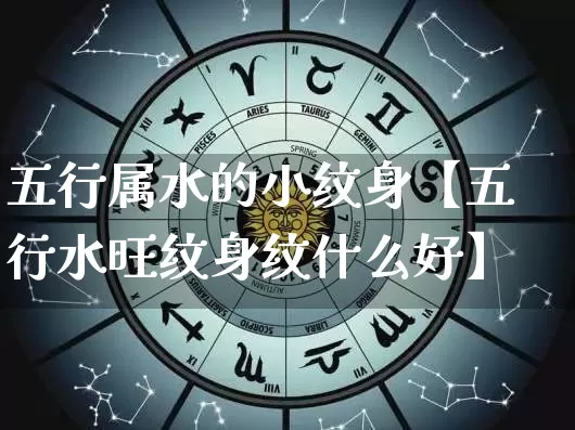 五行属水的小纹身【五行水旺纹身纹什么好】_https://www.nbtfsb.com_五行风水_第1张