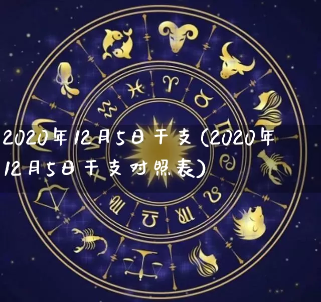 2020年12月5日干支(2020年12月5日干支对照表)_https://www.nbtfsb.com_周公解梦_第1张