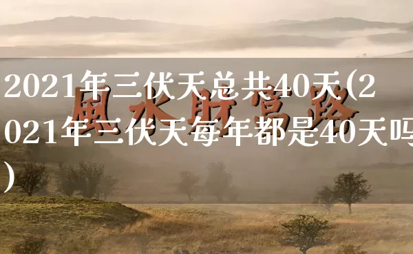 2021年三伏天总共40天(2021年三伏天每年都是40天吗)_https://www.nbtfsb.com_生肖星座_第1张