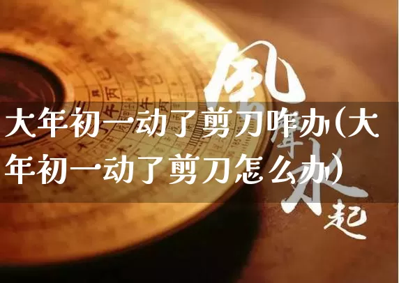 大年初一动了剪刀咋办(大年初一动了剪刀怎么办)_https://www.nbtfsb.com_国学动态_第1张
