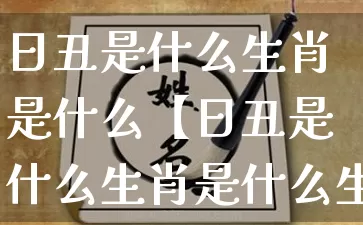 日丑是什么生肖是什么【日丑是什么生肖是什么生肖】_https://www.nbtfsb.com_周公解梦_第1张