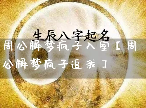 周公解梦疯子入室【周公解梦疯子追我】_https://www.nbtfsb.com_周公解梦_第1张