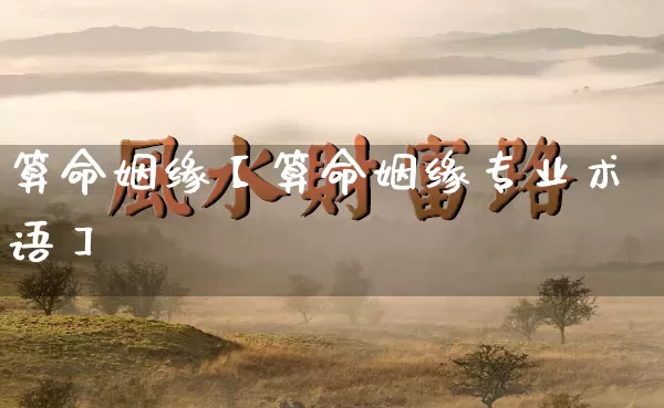 算命姻缘【算命姻缘专业术语】_https://www.nbtfsb.com_八字算命_第1张