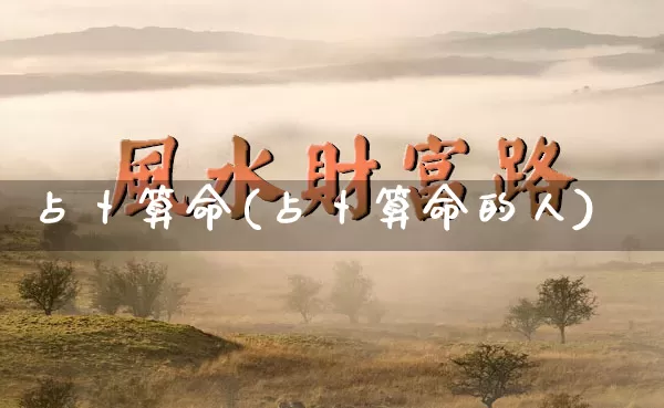 占卜算命(占卜算命的人)_https://www.nbtfsb.com_道源国学_第1张