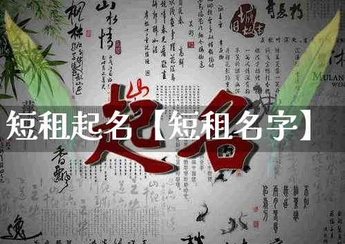 短租起名【短租名字】_https://www.nbtfsb.com_五行风水_第1张