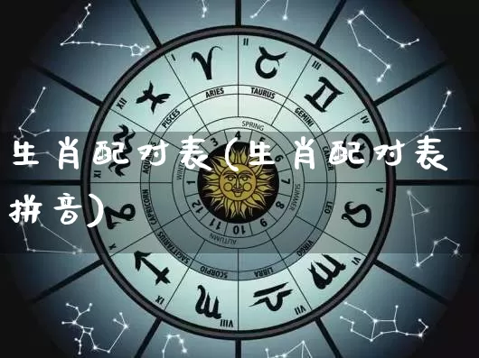 生肖配对表(生肖配对表拼音)_https://www.nbtfsb.com_国学动态_第1张