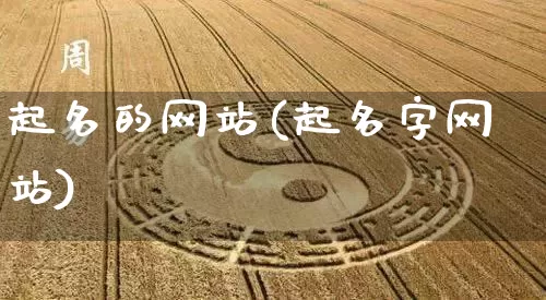 起名的网站(起名字网站)_https://www.nbtfsb.com_生肖星座_第1张