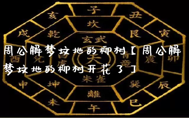 周公解梦坟地的柳树【周公解梦坟地的柳树开花了】_https://www.nbtfsb.com_易经起名_第1张
