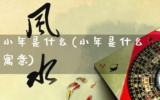 小年是什么(小年是什么寓意)_https://www.nbtfsb.com_周公解梦_第1张