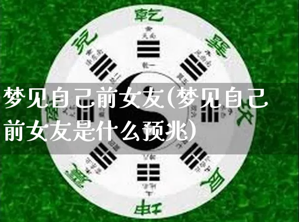 梦见自己前女友(梦见自己前女友是什么预兆)_https://www.nbtfsb.com_周公解梦_第1张