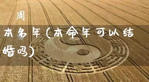 本名年(本命年可以结婚吗)_https://www.nbtfsb.com_国学动态_第1张
