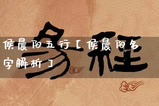 侯晨阳五行【侯晨阳名字解析】_https://www.nbtfsb.com_道源国学_第1张