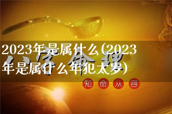 2023年是属什么(2023年是属什么年犯太岁)_https://www.nbtfsb.com_五行风水_第1张