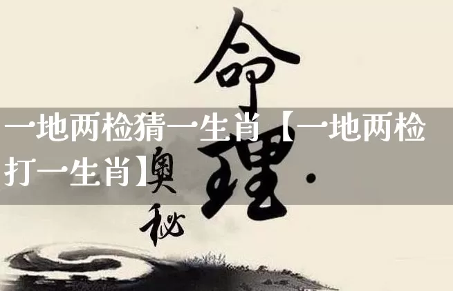 一地两检猜一生肖【一地两检打一生肖】_https://www.nbtfsb.com_八字算命_第1张