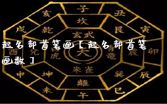 起名部首笔画【起名部首笔画数】_https://www.nbtfsb.com_五行风水_第1张