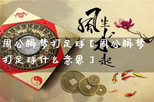 周公解梦打足球【周公解梦打足球什么意思】_https://www.nbtfsb.com_生肖星座_第1张