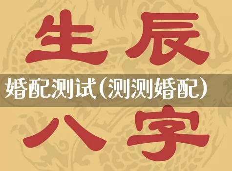 婚配测试(测测婚配)_https://www.nbtfsb.com_道源国学_第1张