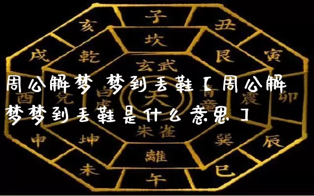 周公解梦 梦到丢鞋【周公解梦梦到丢鞋是什么意思】_https://www.nbtfsb.com_八字算命_第1张