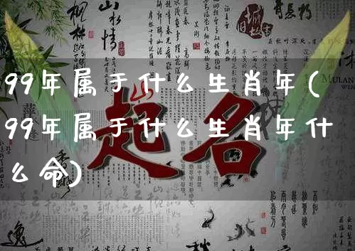 99年属于什么生肖年(99年属于什么生肖年什么命)_https://www.nbtfsb.com_五行风水_第1张